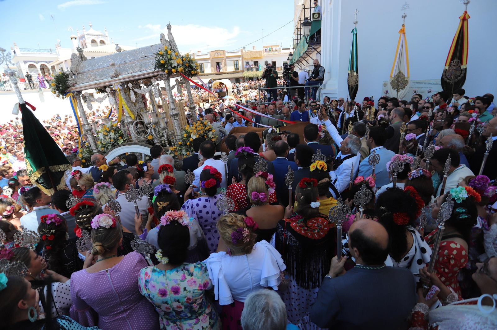 Imágenes de la presentación de las  Hermandades filiales  del sábado en el Rocío