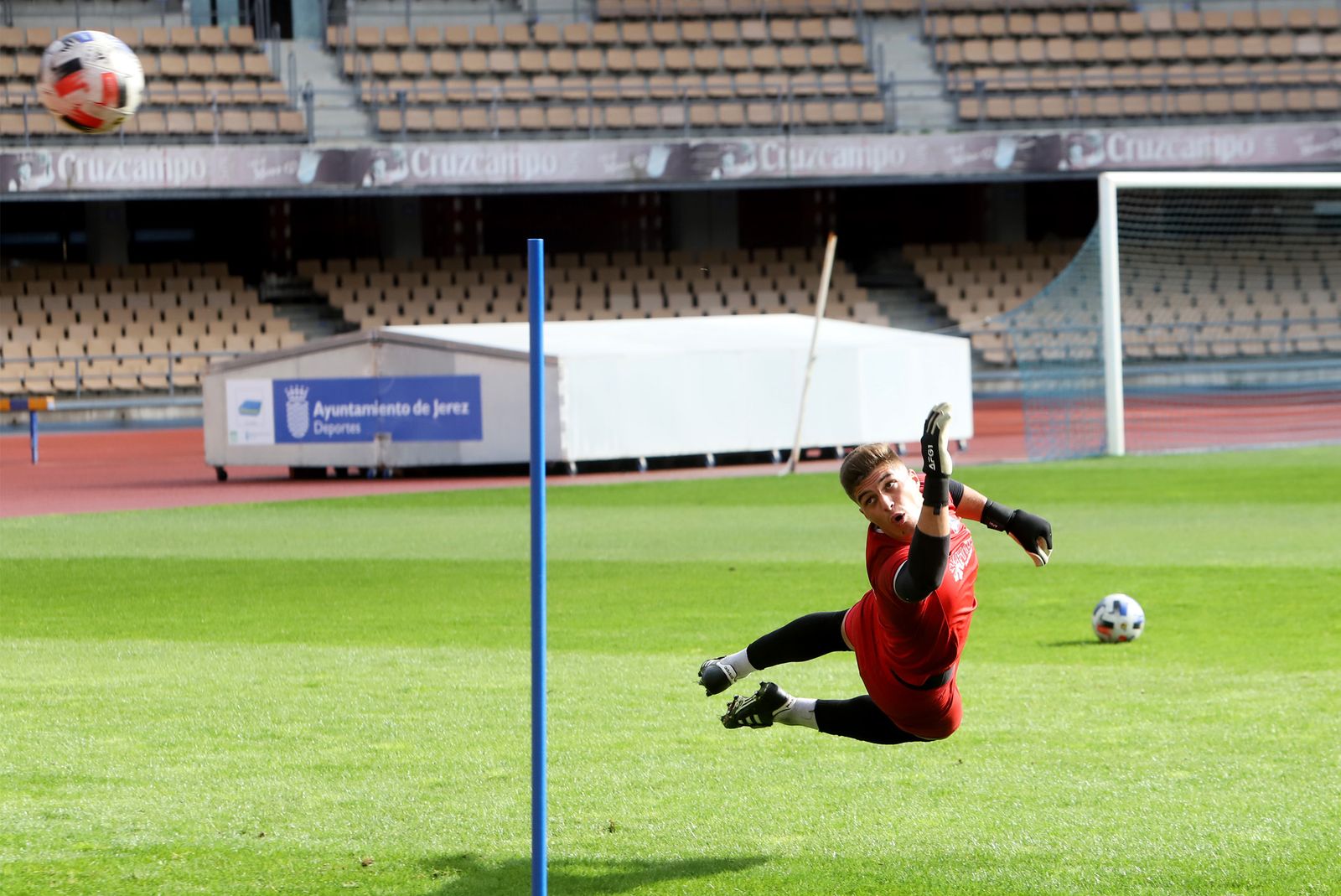 Entrenamiento del Xerez DFC en Chapín.
