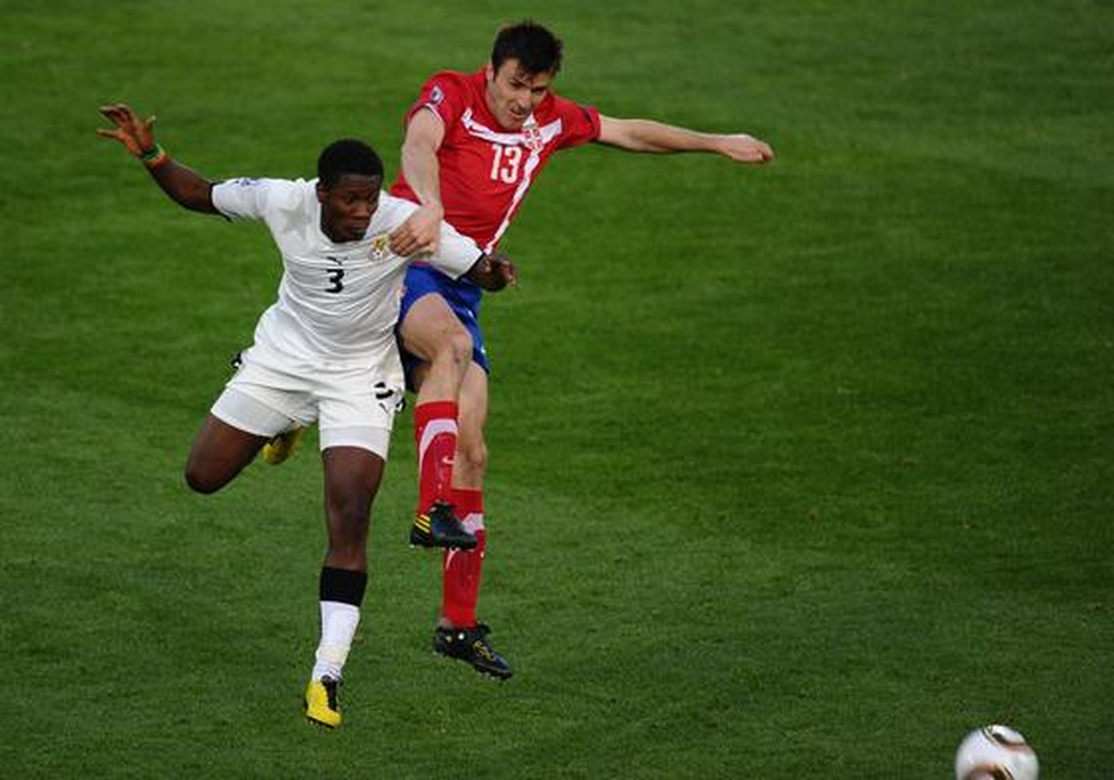 Ghana es la primera selección africana que gana en el Mundial de Sudáfrica. / AFP