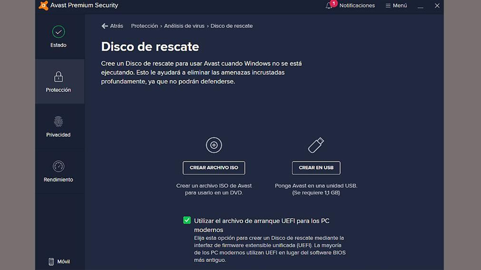 Imágenes del antivirus Avast Premium Security