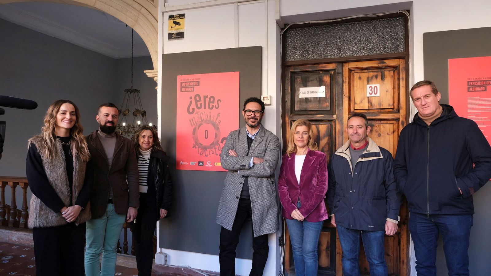 Inauguración de la exposición en la Escuela de Arte de Almería