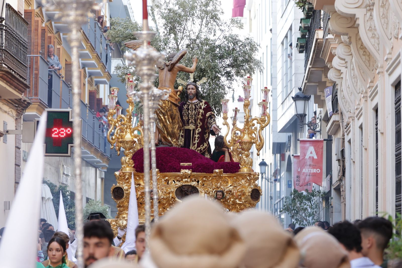La hermandad de la Oración en el Huerto de la Semana Santa de Huelva 2023, en imágenes.