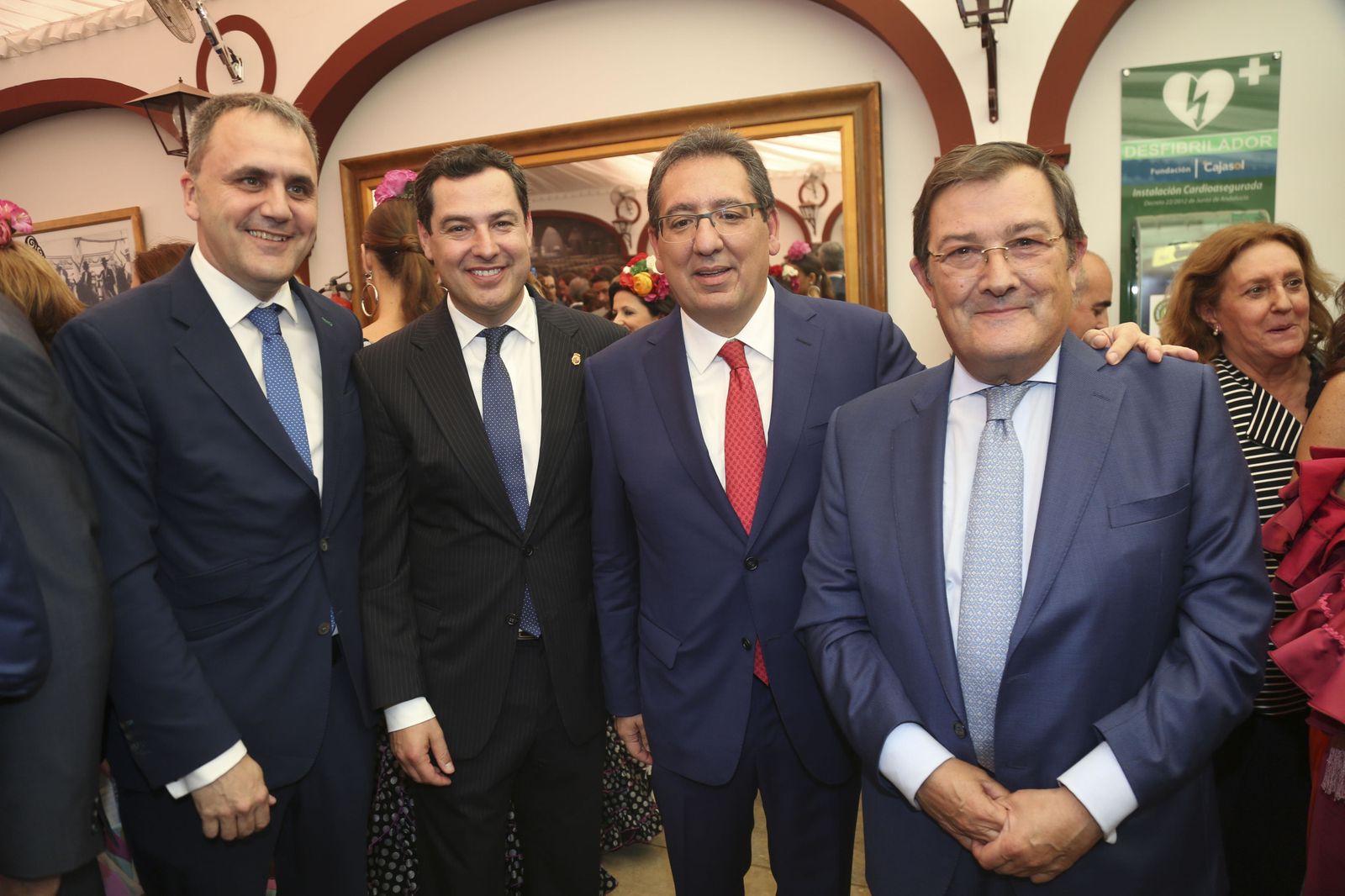 Fernando Moral, Juanma Moreno, Antonio Pulido y Joaquín Sainz de la Maza.