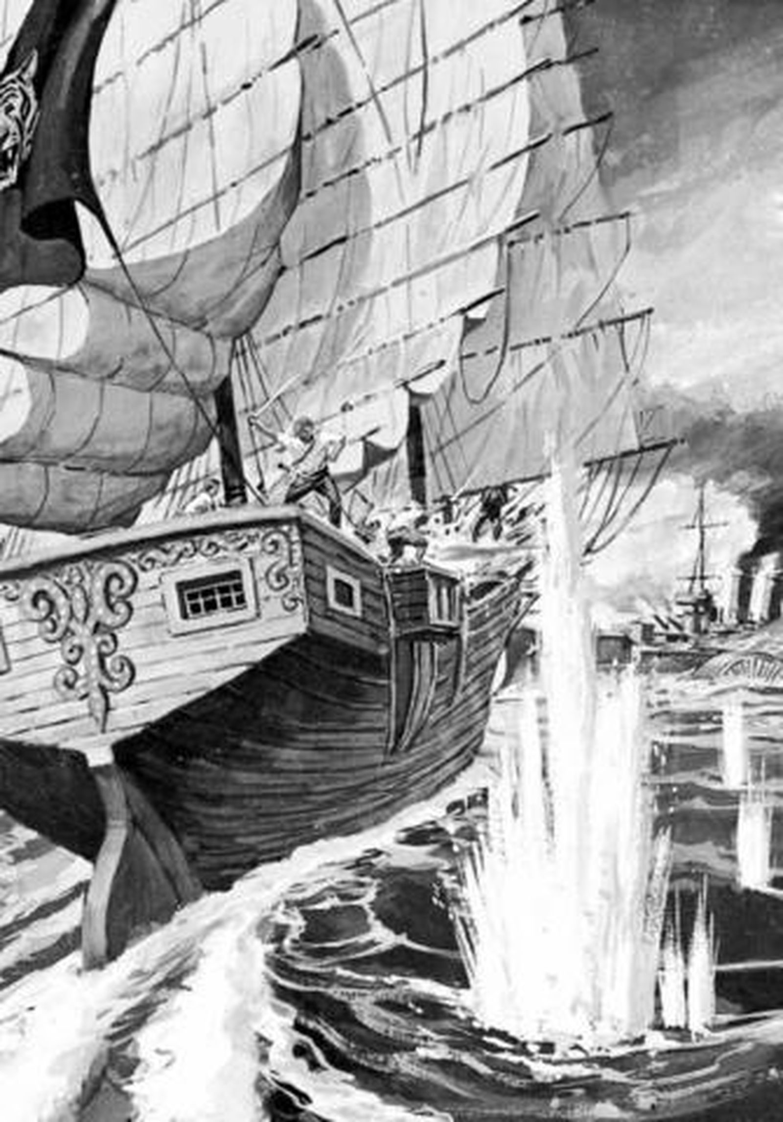 Ilustración para 'Sandokán', de Emilio Salgari.