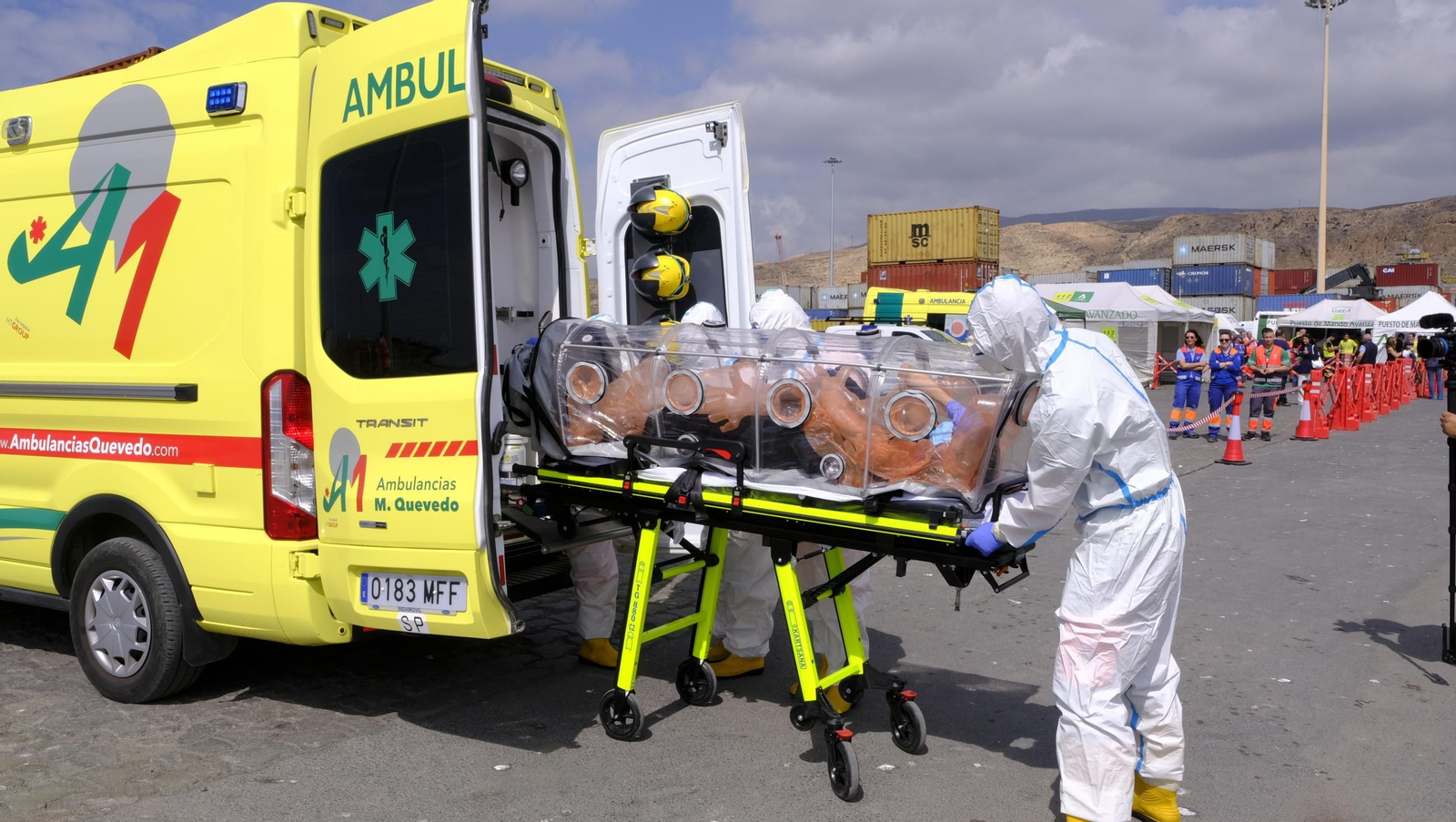 Ejercicio Marsec25 simulacro, en el Puerto de Almería, en imágenes