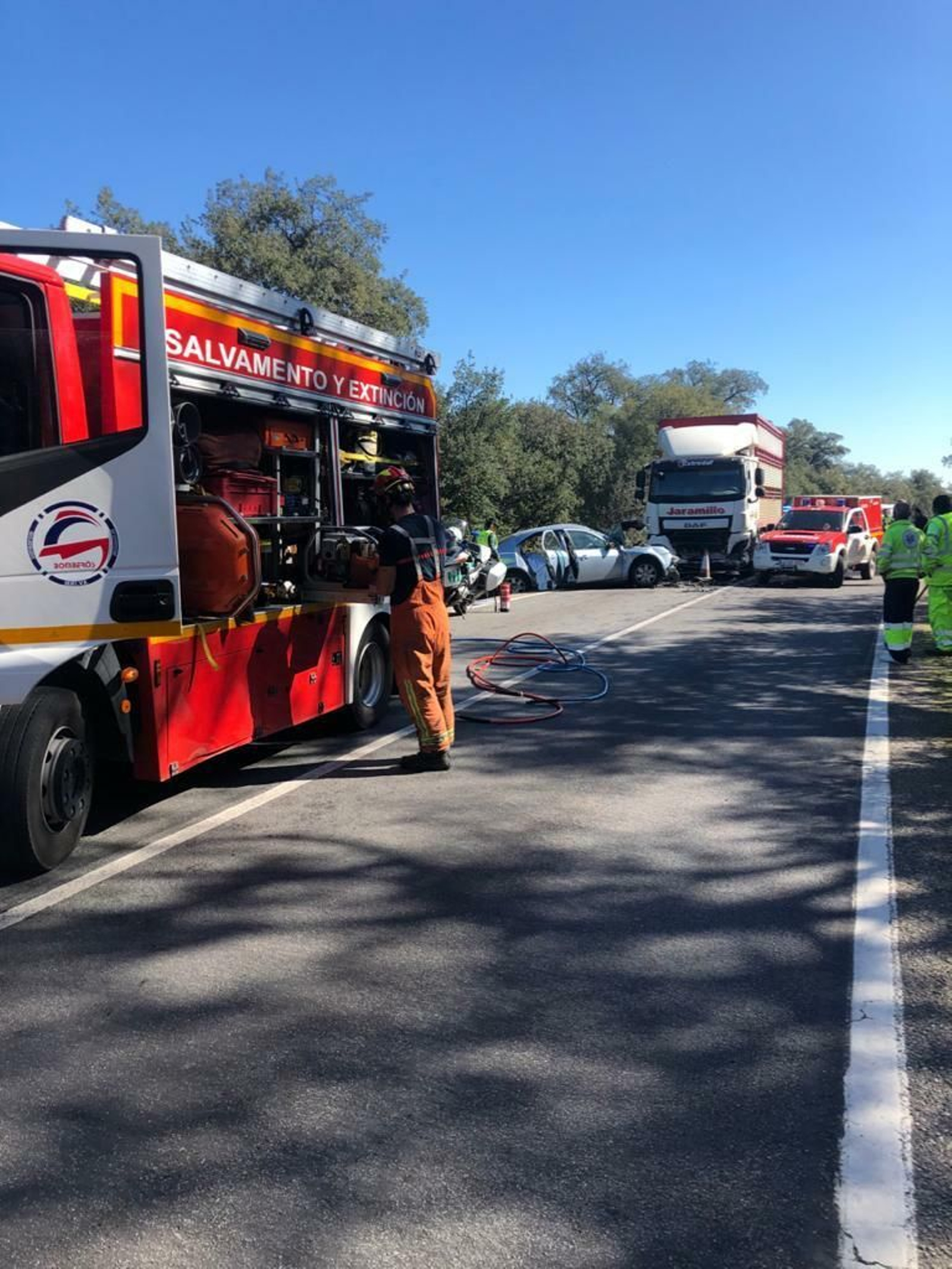 Accidente en el término municipal de Cala.