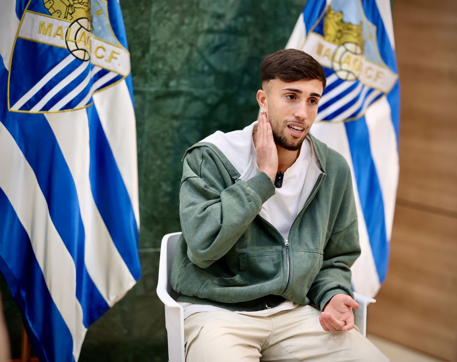 Las fotos de la entrevista a David Larrubia, jugador del Málaga CF