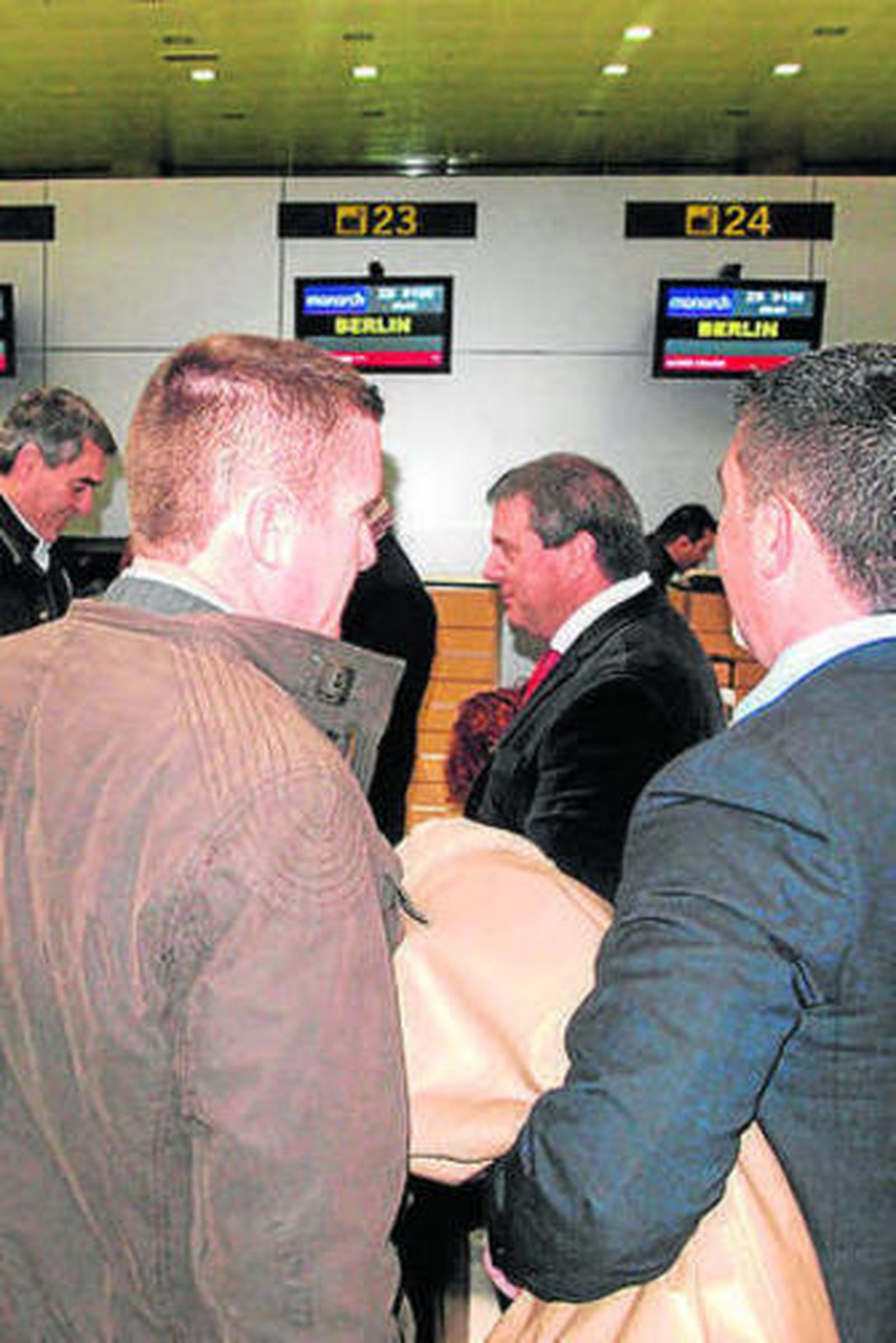 Momento del embarque.