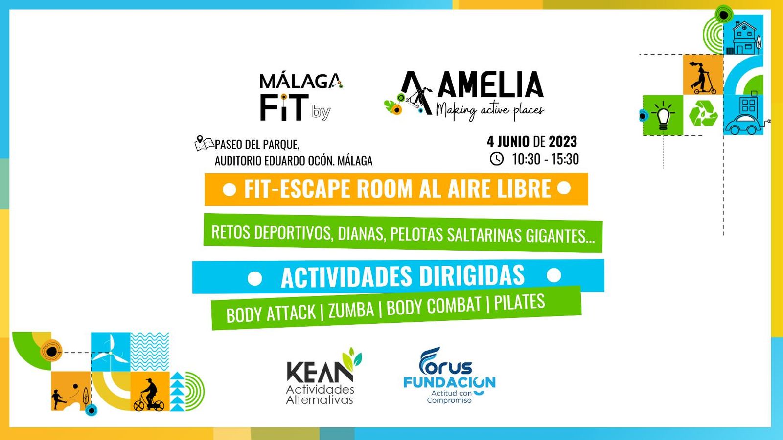 Cartel promocional de Málaga FIT.