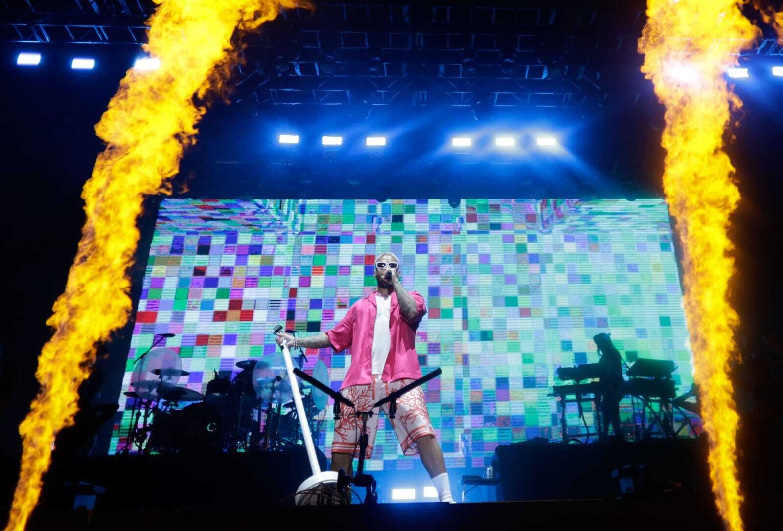 Maluma en el escenario de Concert Music Festival.