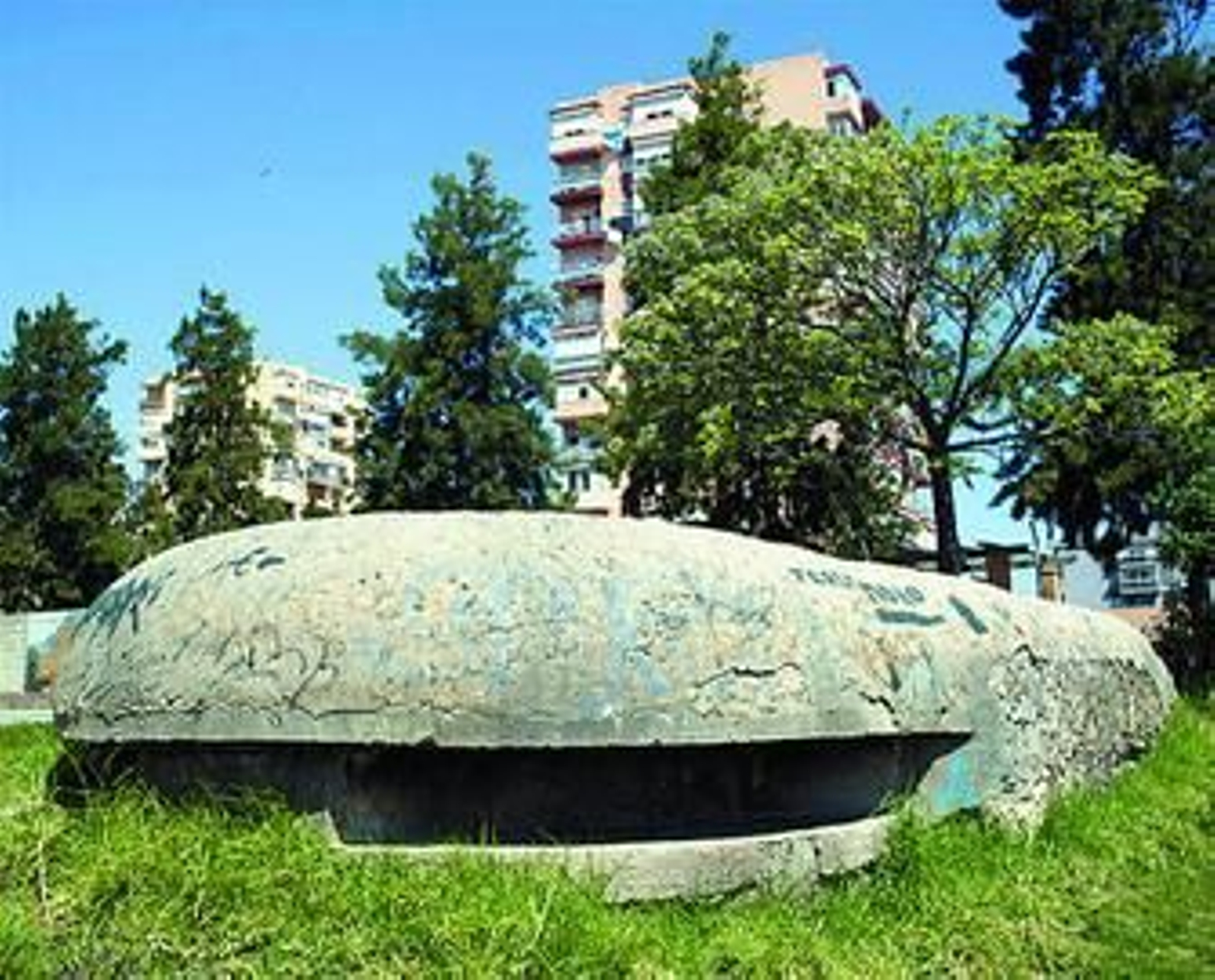 Imagen de la cabecera del búnker del Bahía de Algeciras.