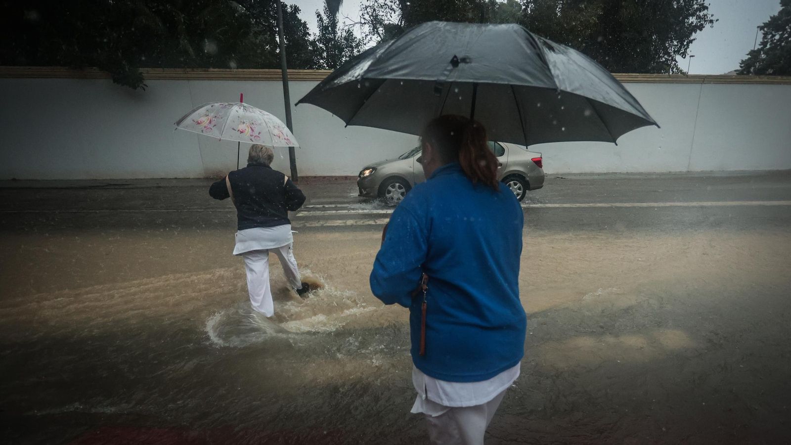 Imágenes del paso de la Dana, inundaciones, destrozos y caos por todo Jerez