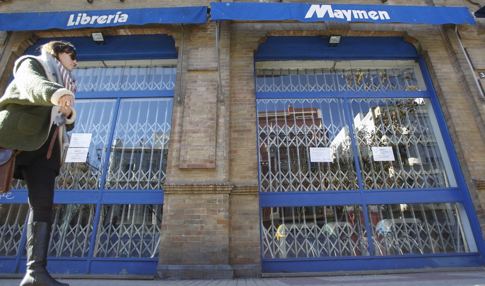 La librería Maymen, en la calle Recaredo, cerró sus puertas el domingo 8 de enero.
