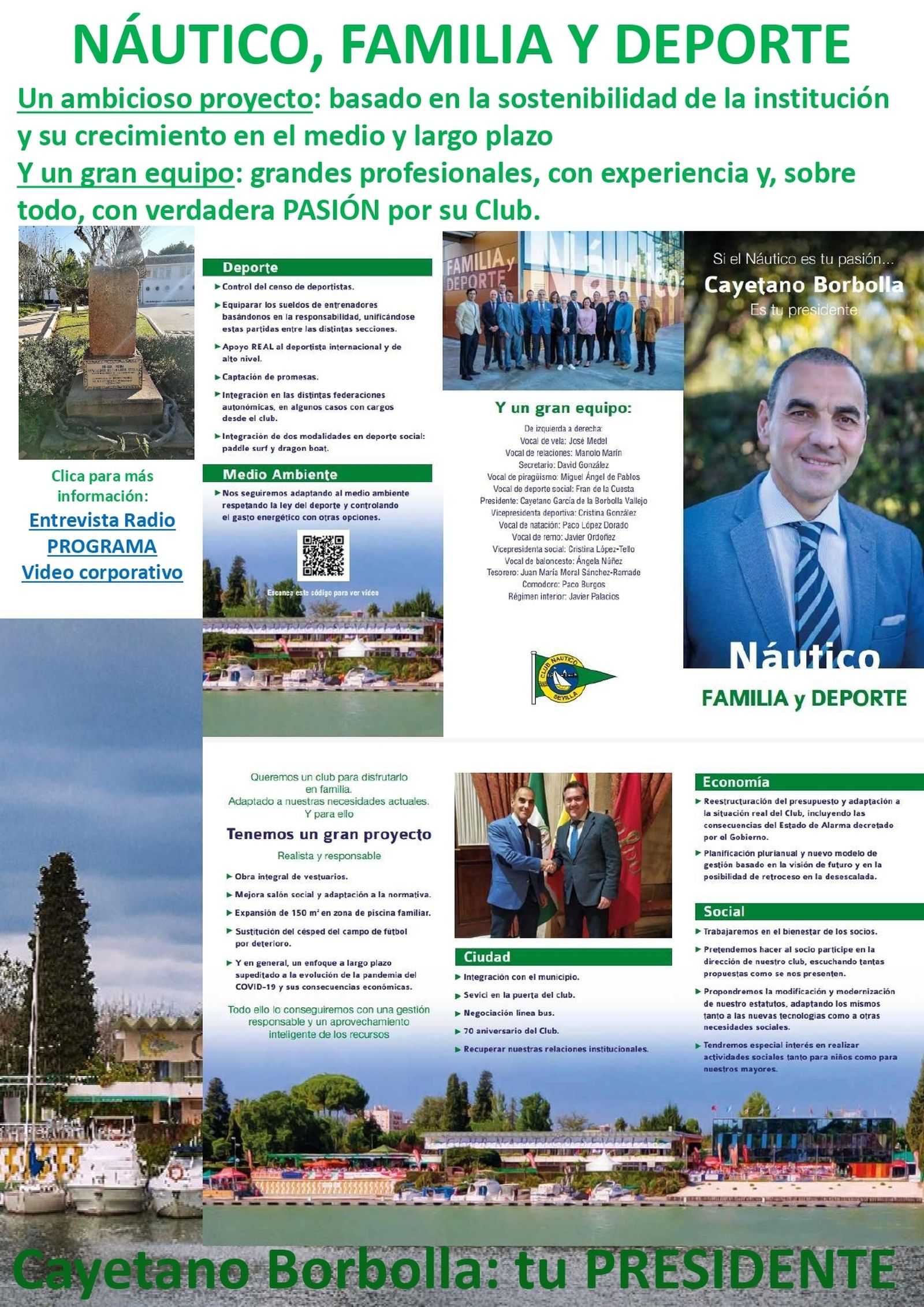 Programa de la candidatura de Cayetano García de la Borbolla.