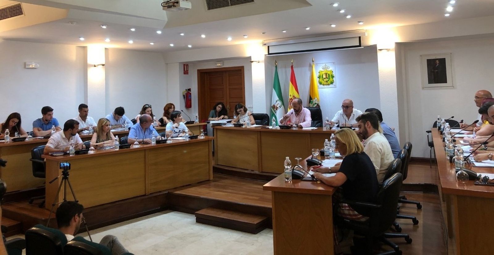 La Corporación barreña, este lunes.