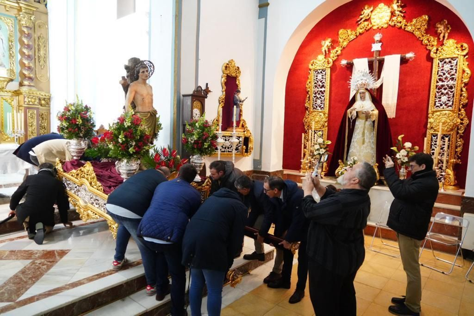 La procesión de San Sebastián en Pozoblanco 49 años después, en imágenes
