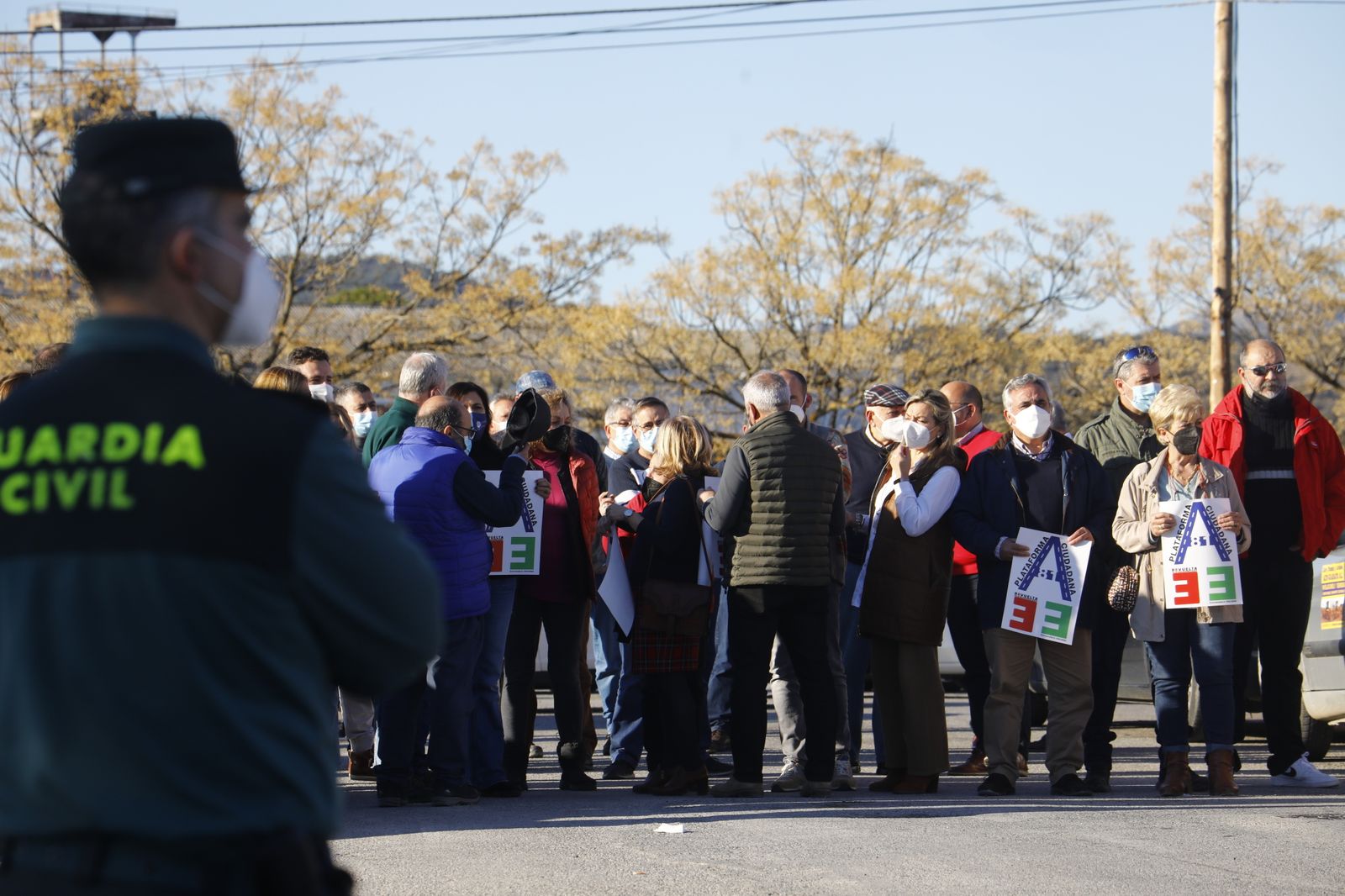 Las fotografías de la marcha lenta entre Córdoba y Badajoz para exigir la autovía A-81