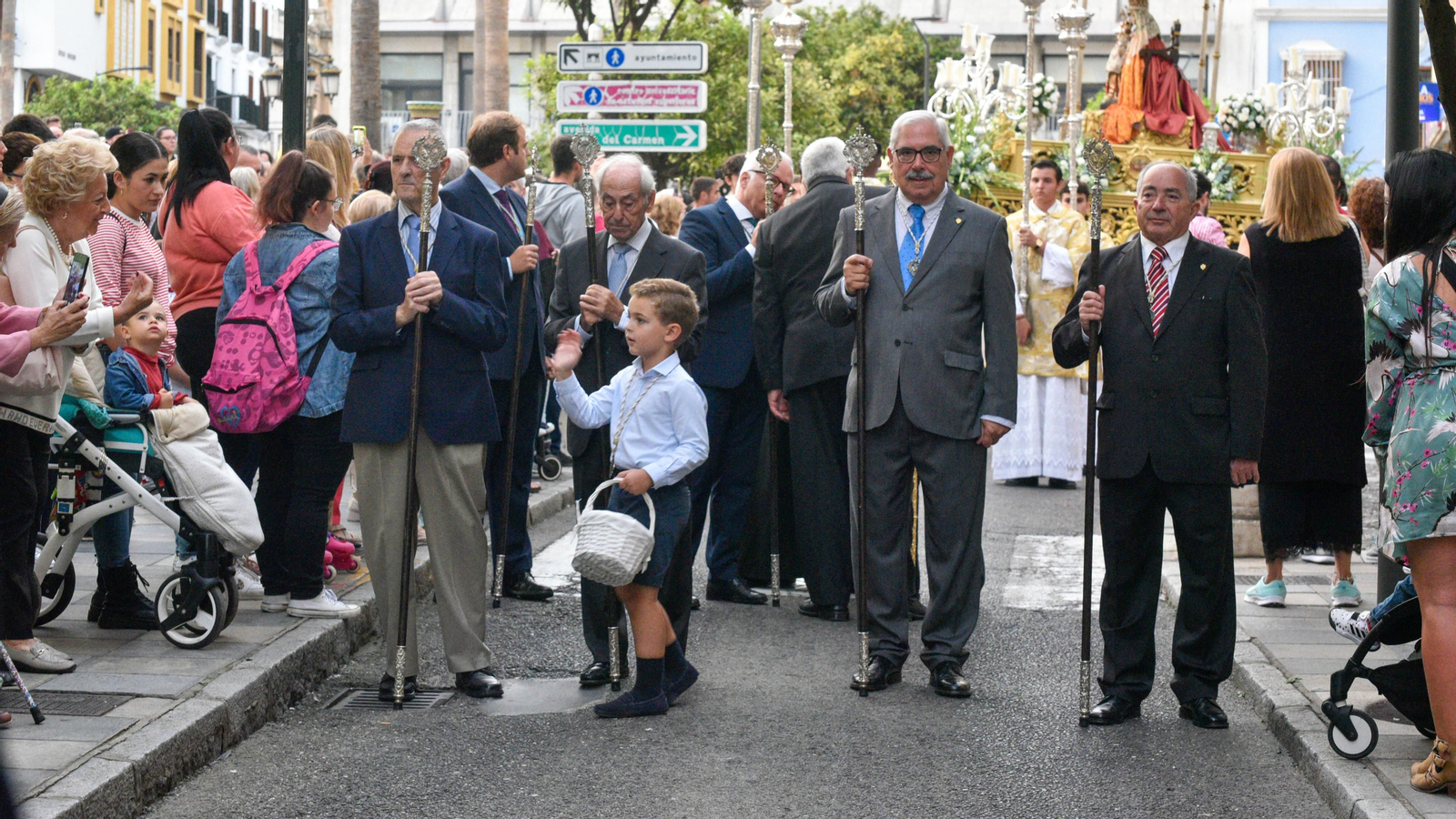 Procesión de La Virgen del Rosario de Europa en Algeciras