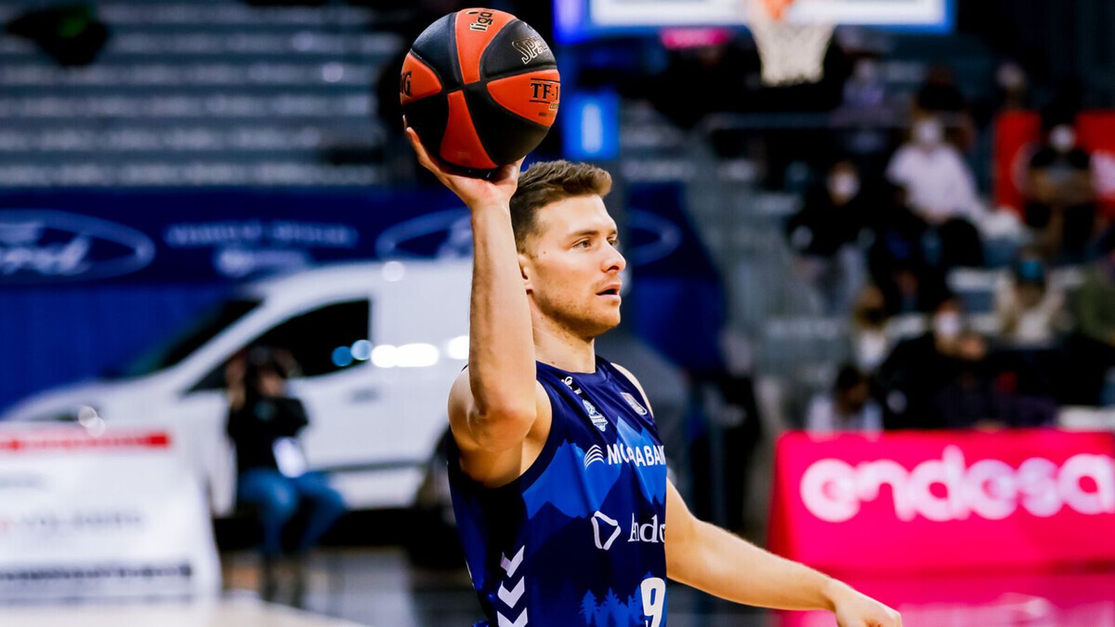 Gal Mekel, en un partido con el Morabanc Andorra.