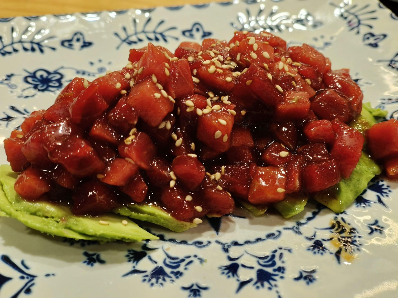 Uno de los platos de atún rojo de Q-Ro's.