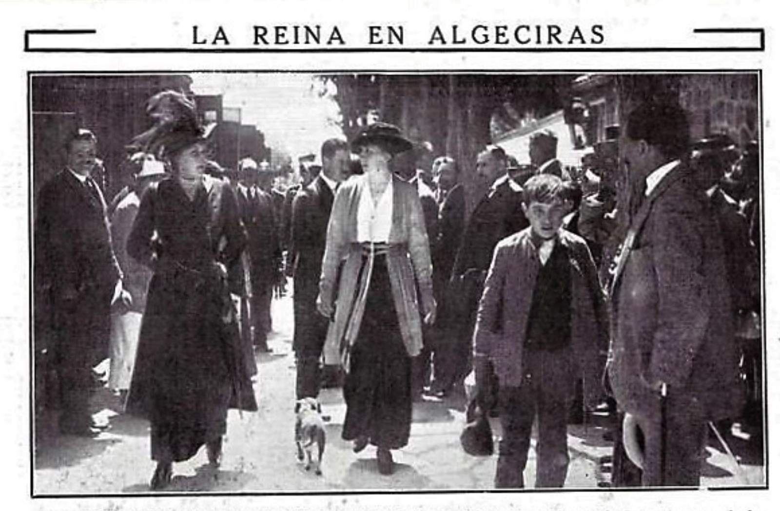 La reina Victoria Eugenia en Algeciras.
