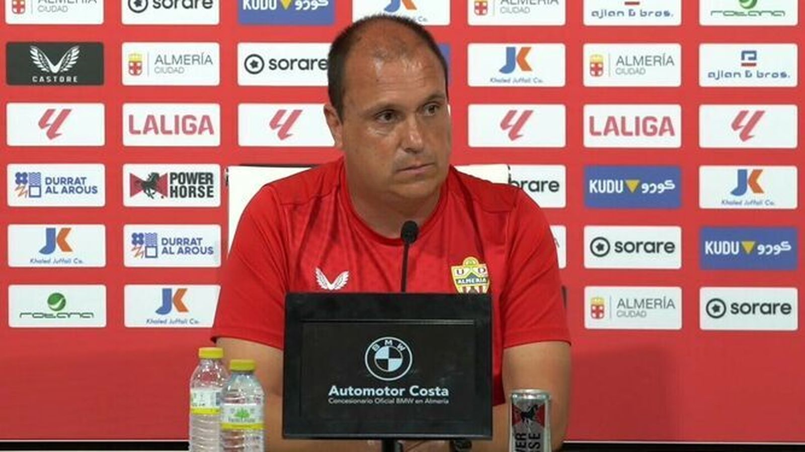 Lasarte, en la rueda de prensa de este sábado