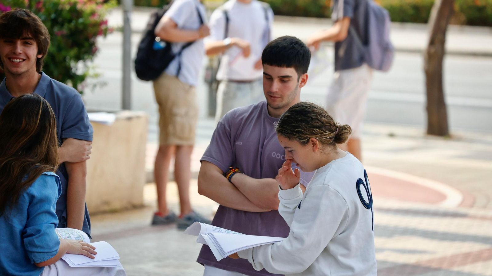 El primer día de exámenes de Selectividad de Málaga, en fotos