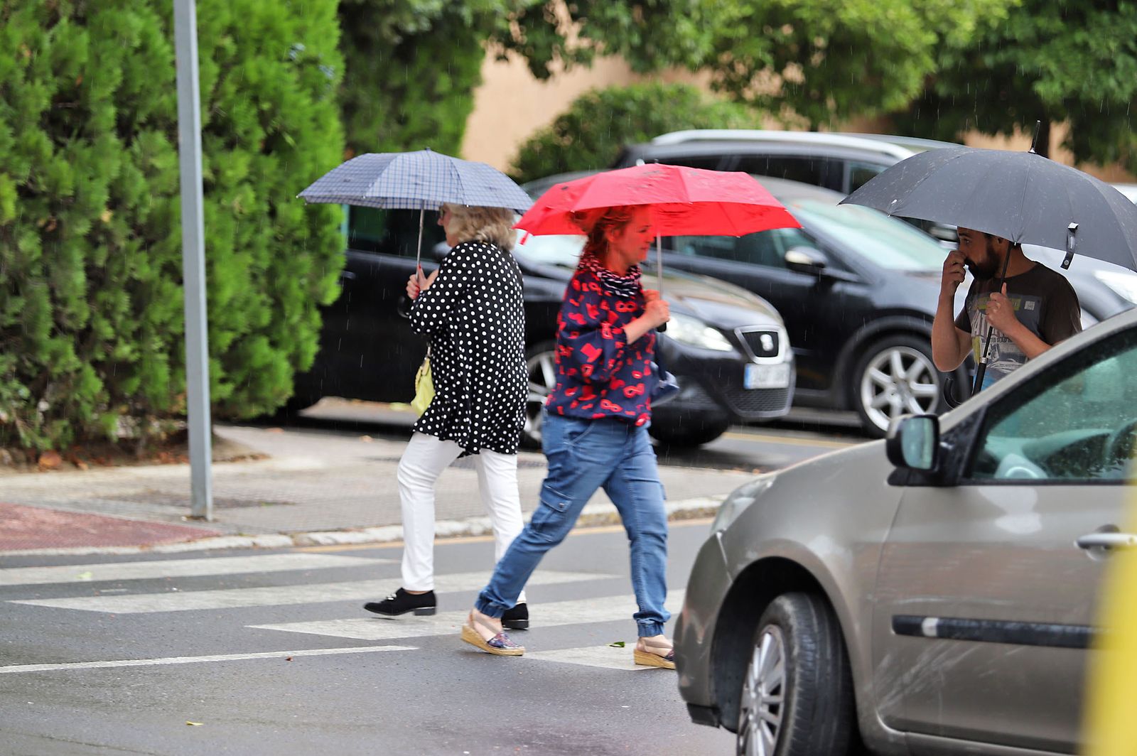 La lluvia en la jornada de domingo en Huelva