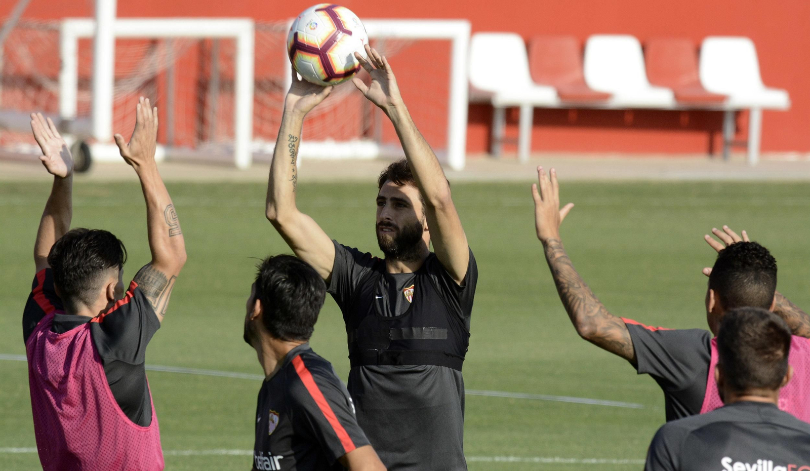 Nico Pareja, en uno de sus últimos entrenamientos