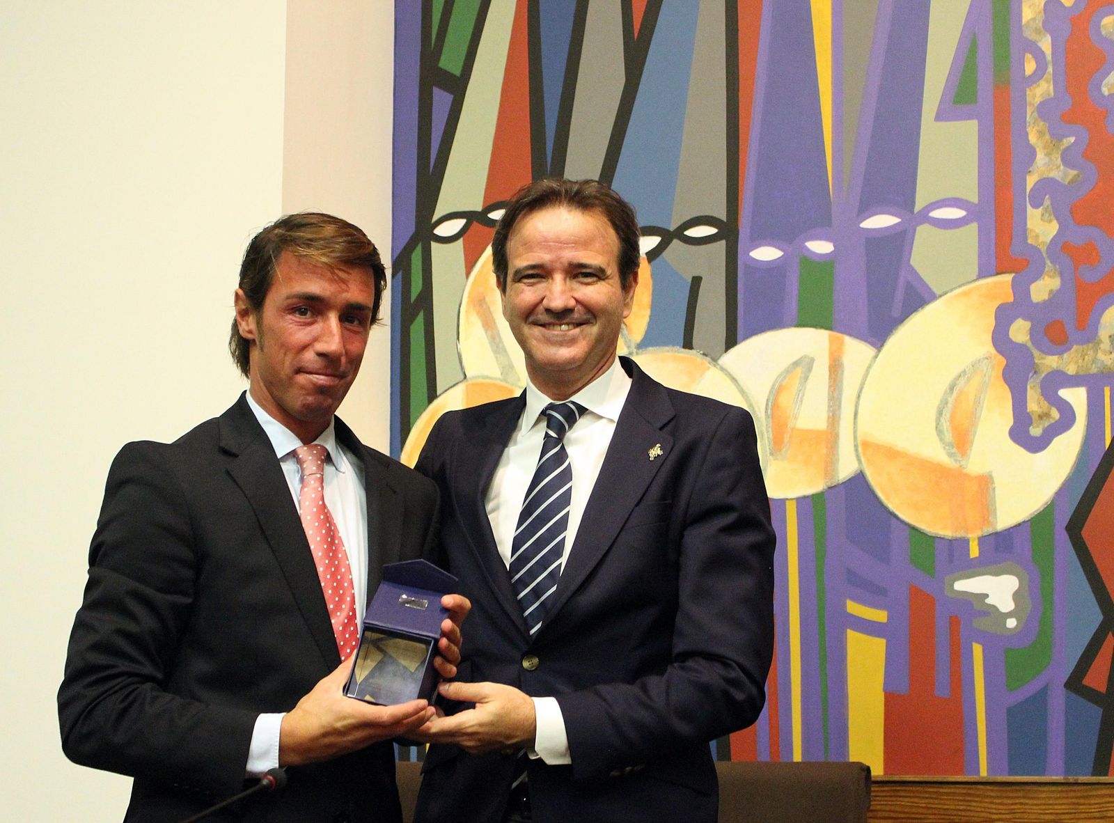 Santi Souvirón, junto a Pablo Atencia.