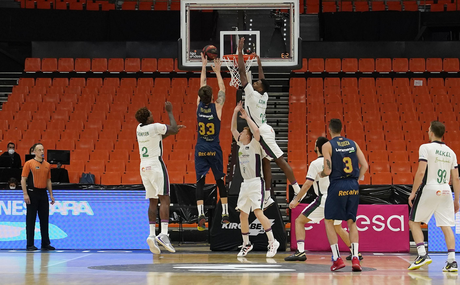 El Baskonia-Unicaja, en fotos