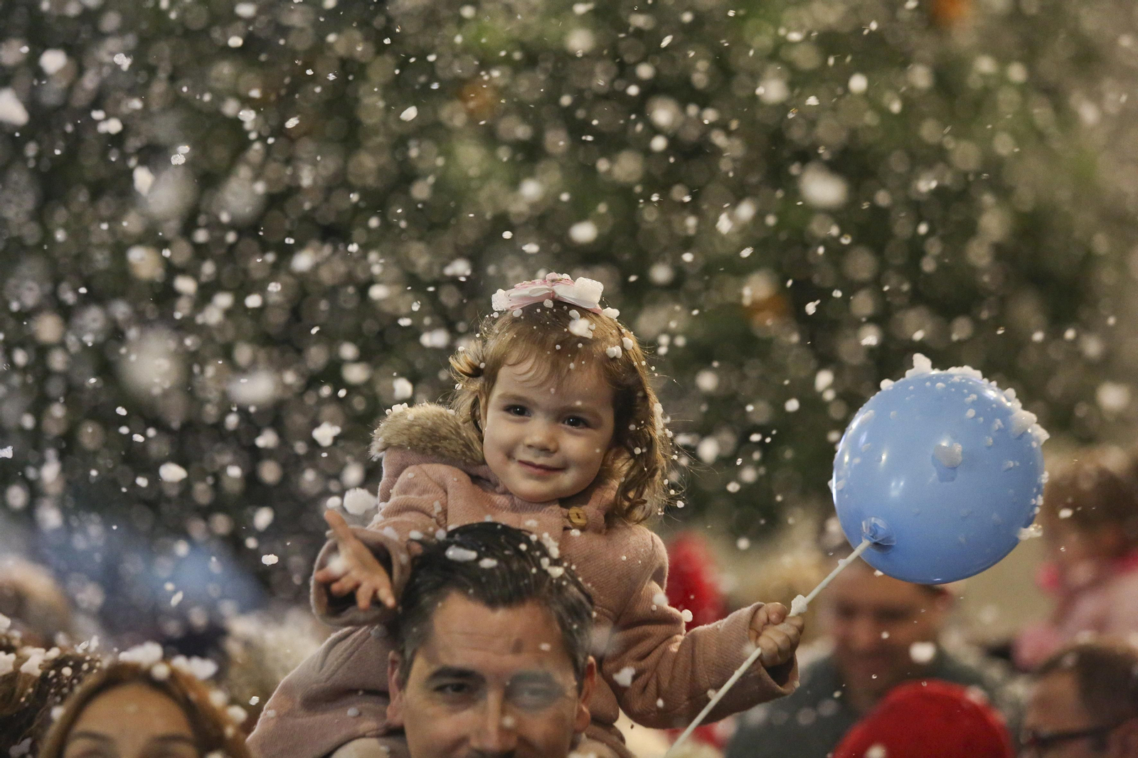 Fotos de la nieve en la Navidad de Málaga