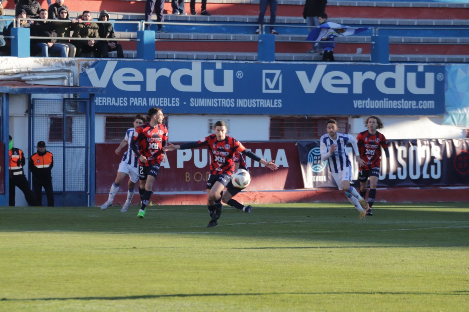 Un momento del Yeclano Deportivo-Recre de la temporada 2022/23 en Segunda Federación.
