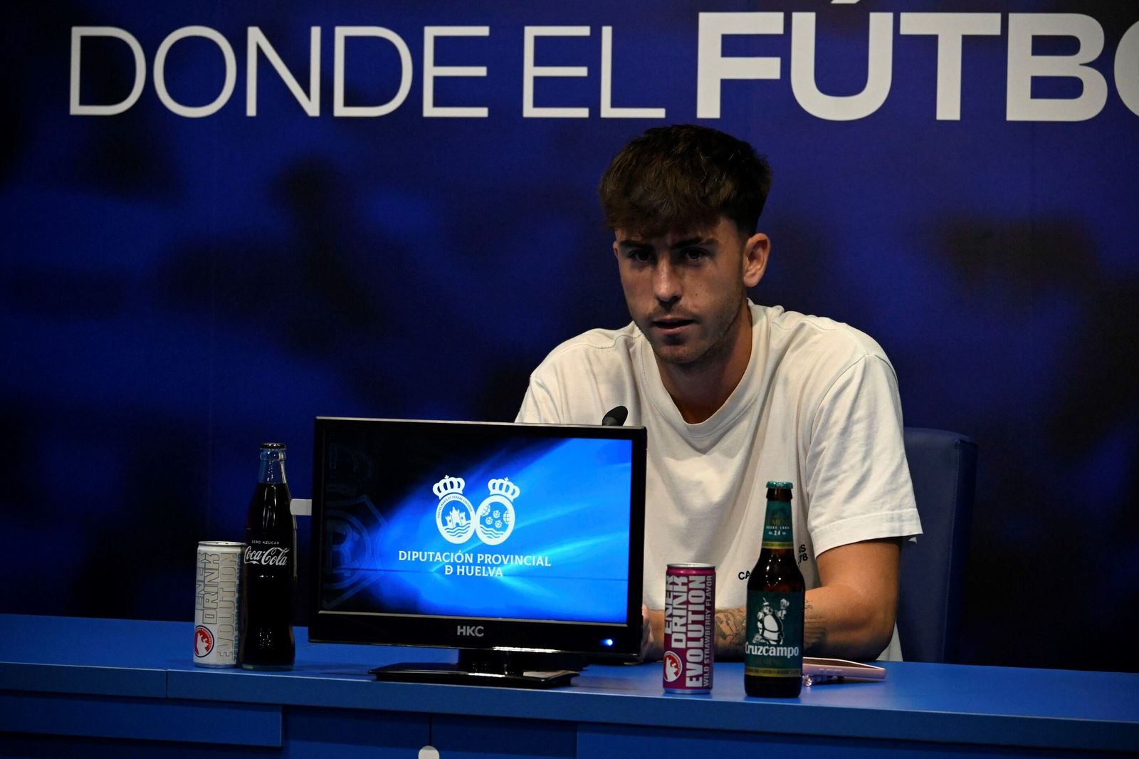 Leo Mascaró durante una rueda de prensa esta temporada.