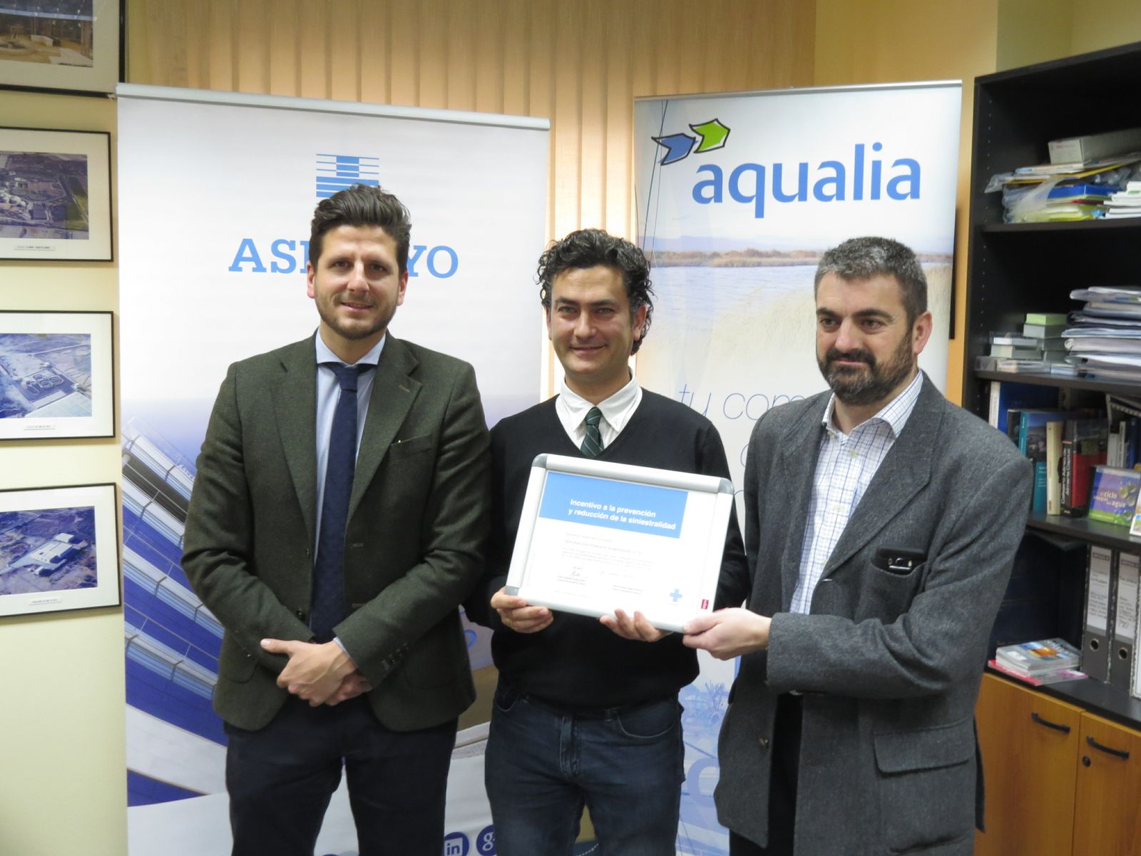 Aqualia recibió en 2017 un bonus por baja siniestralidad de la mano de Asepeyo