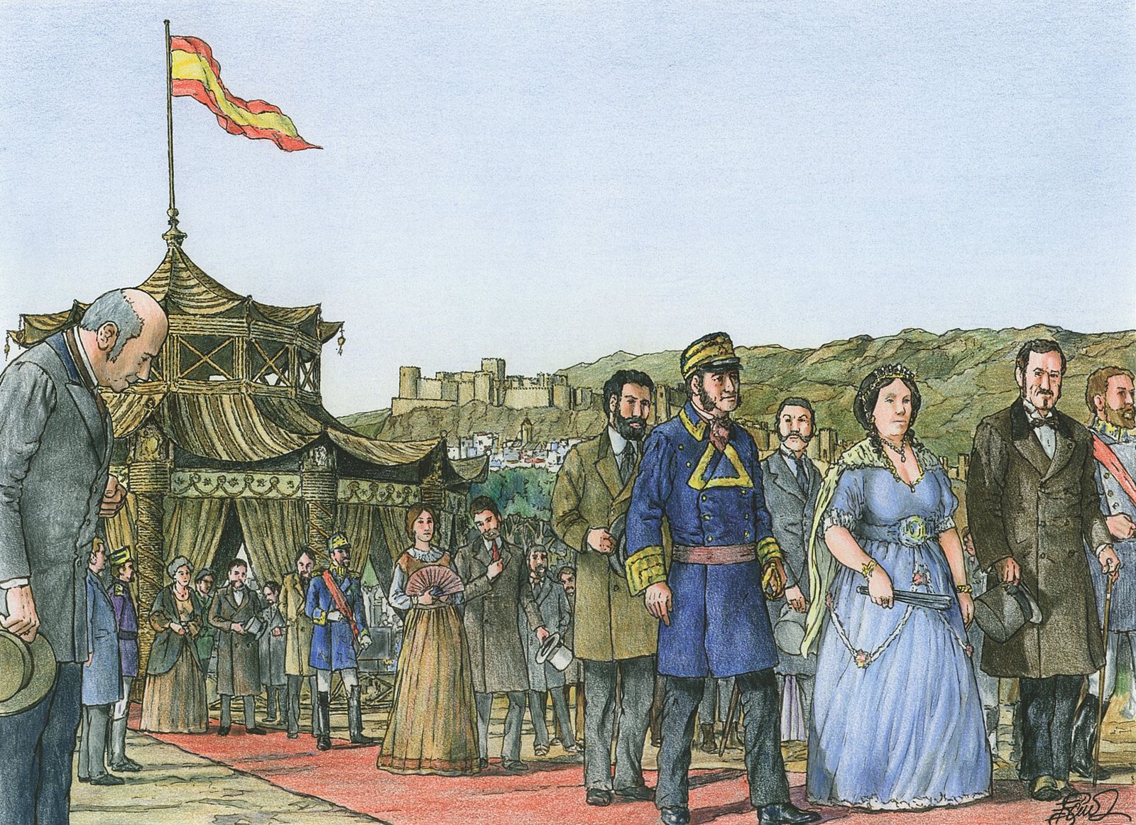 Isabel II en Almería