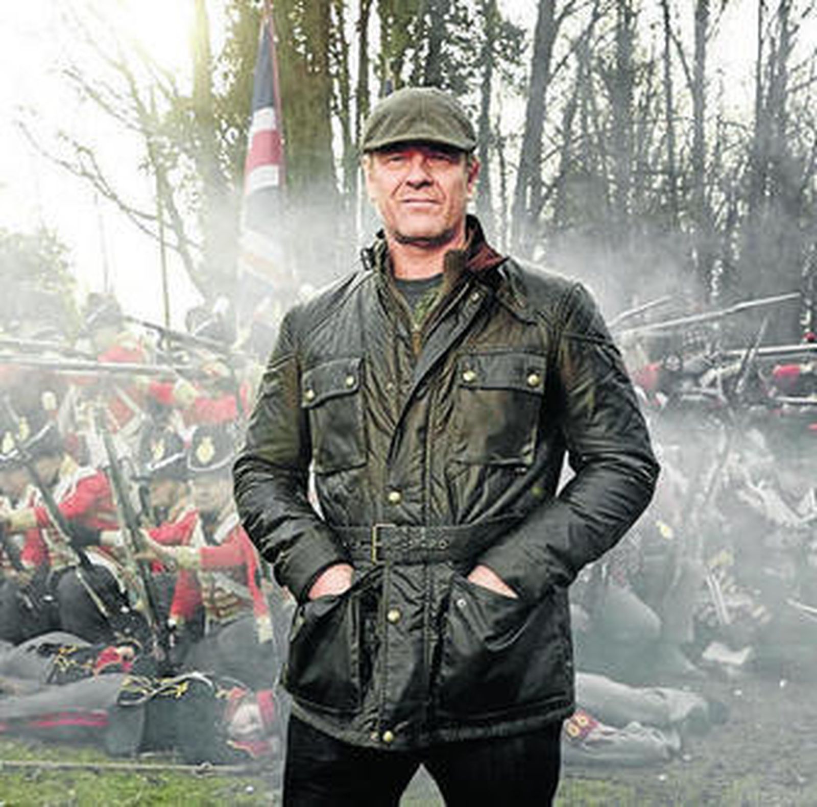 El actor Sean Bean en la recreación de la batalla de Waterloo.