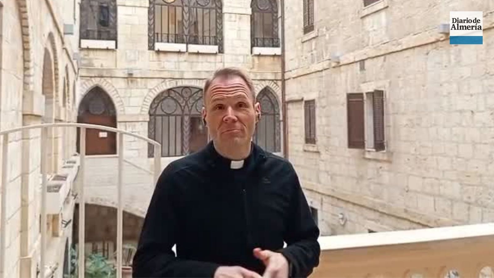 El sacerdote José María Sánchez está en Jerusalén