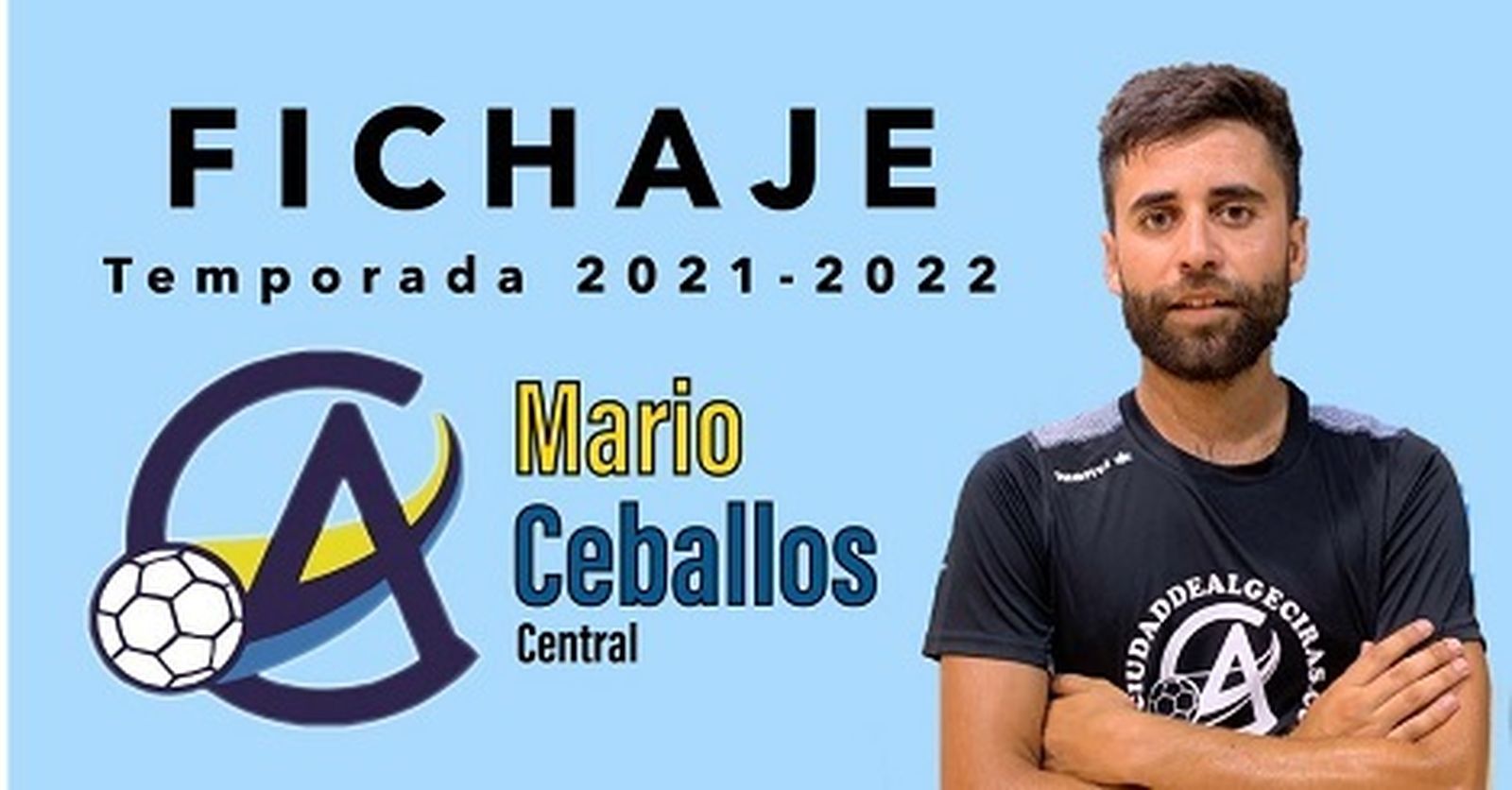 El anuncio del fichaje de Mario Ceballos por el BM Ciudad de Algeciras