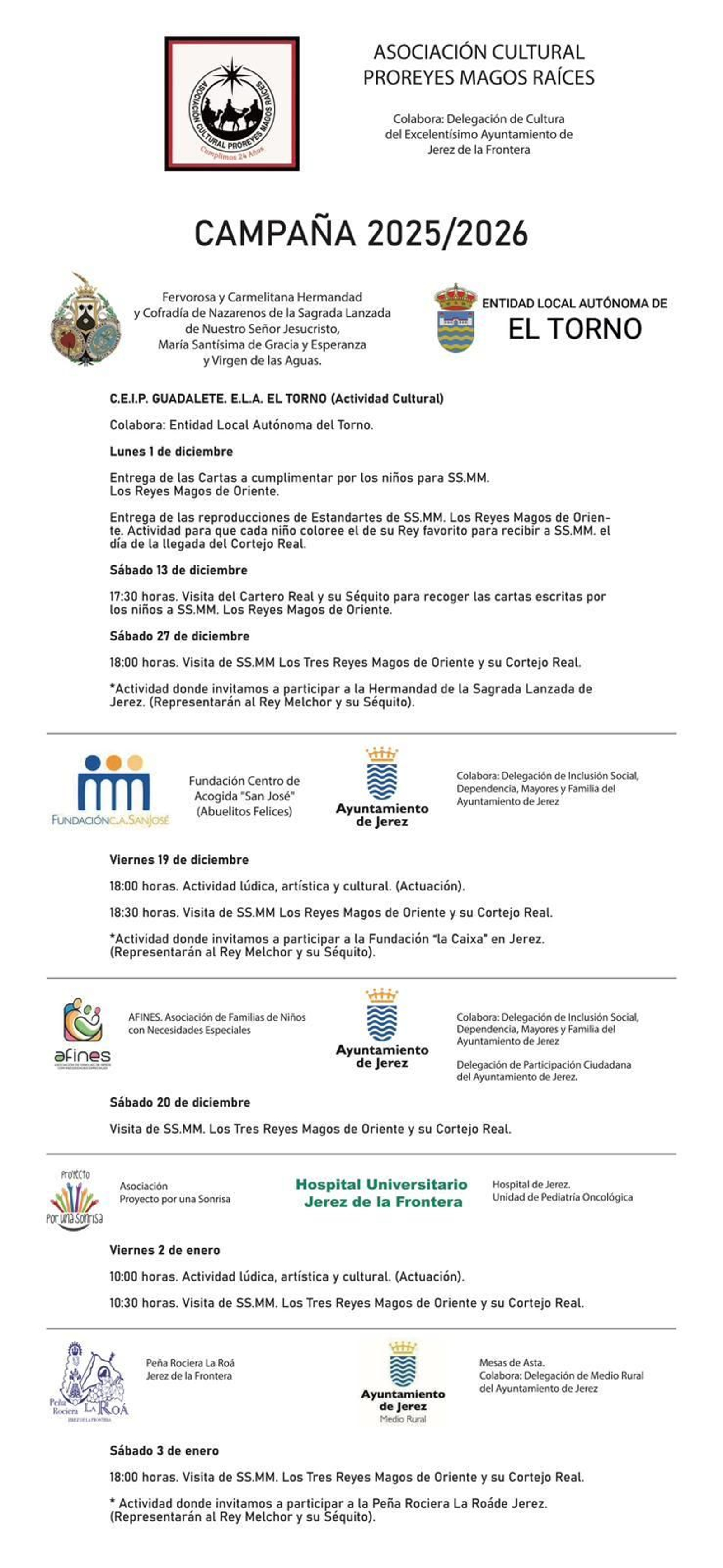 Programa de la campaña 2025/2026.