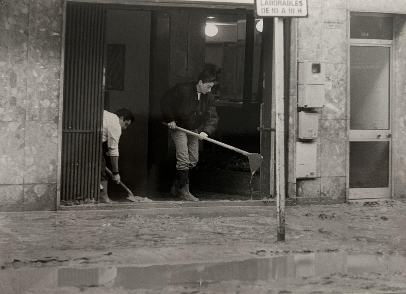 Efectos del temporal e inundaciones de enero de 1996 en Huelva.