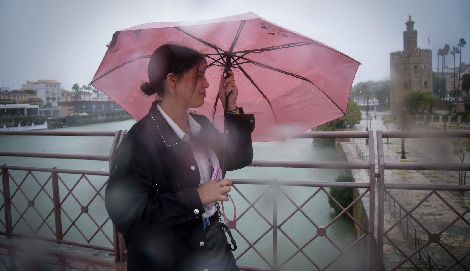 La Borrasca Claudia deja ya más de 25 litros por metro cuadrado en Sevilla