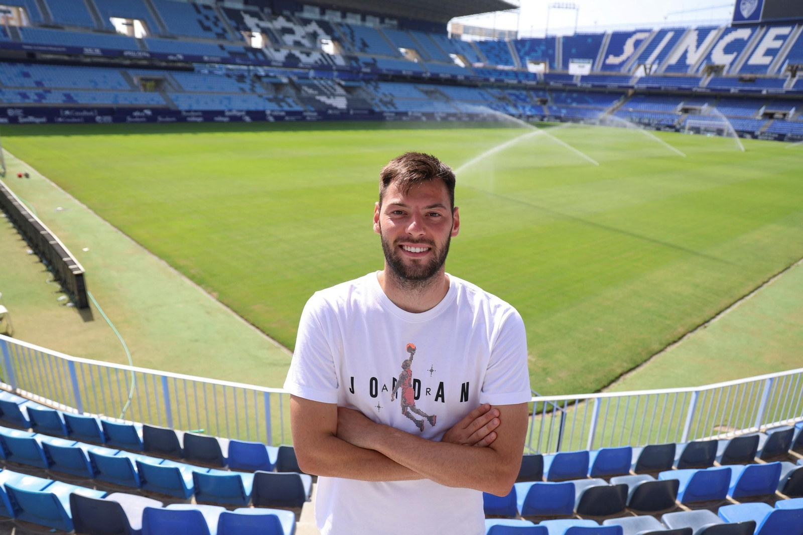 Las fotos de la entrevista a Roko Baturina, delantero del Málaga CF Las fotos de la entrevista a Roko Baturina, delantero del Málaga CF