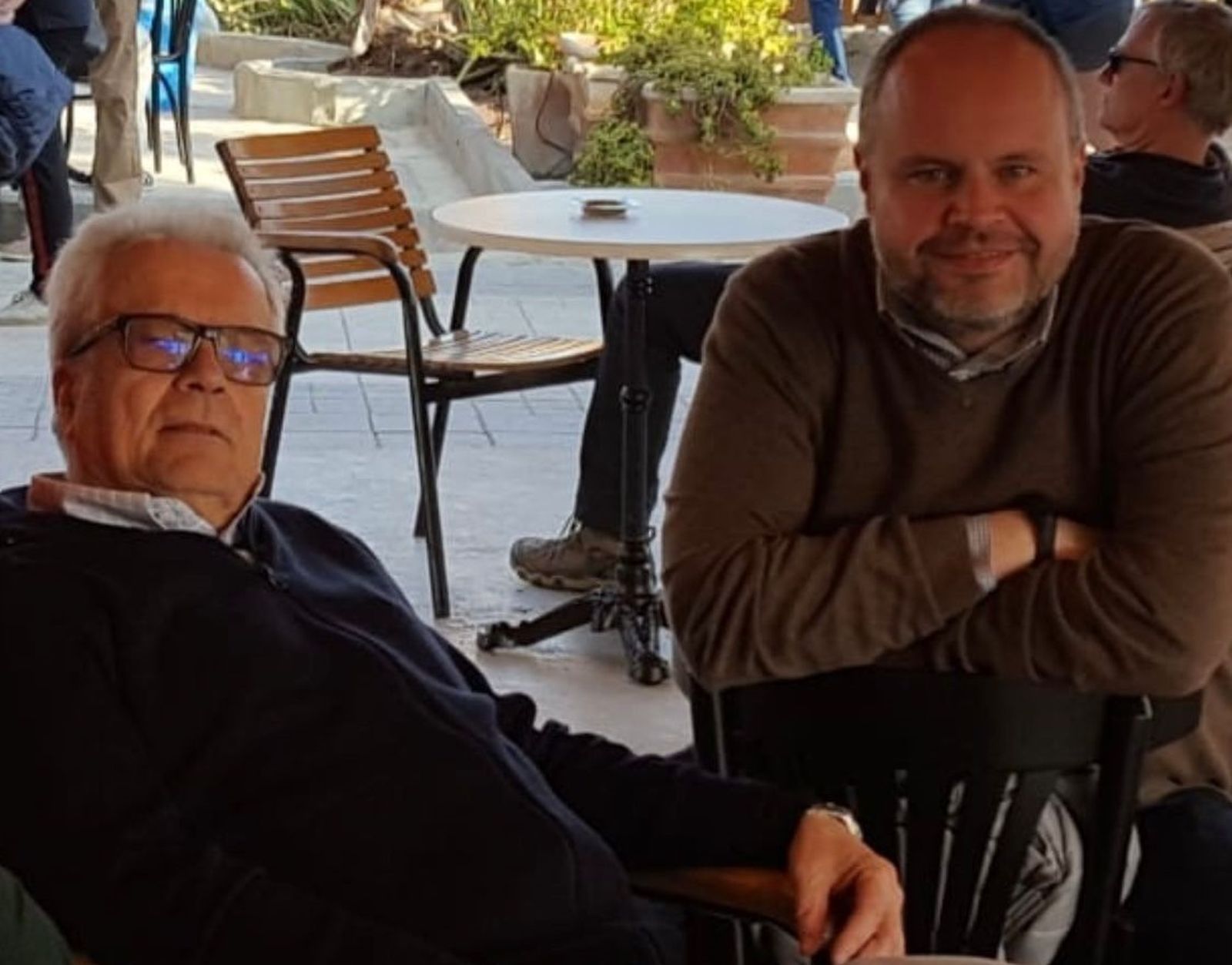 José María Martín Urbano, con José Ramón Rodríguez.