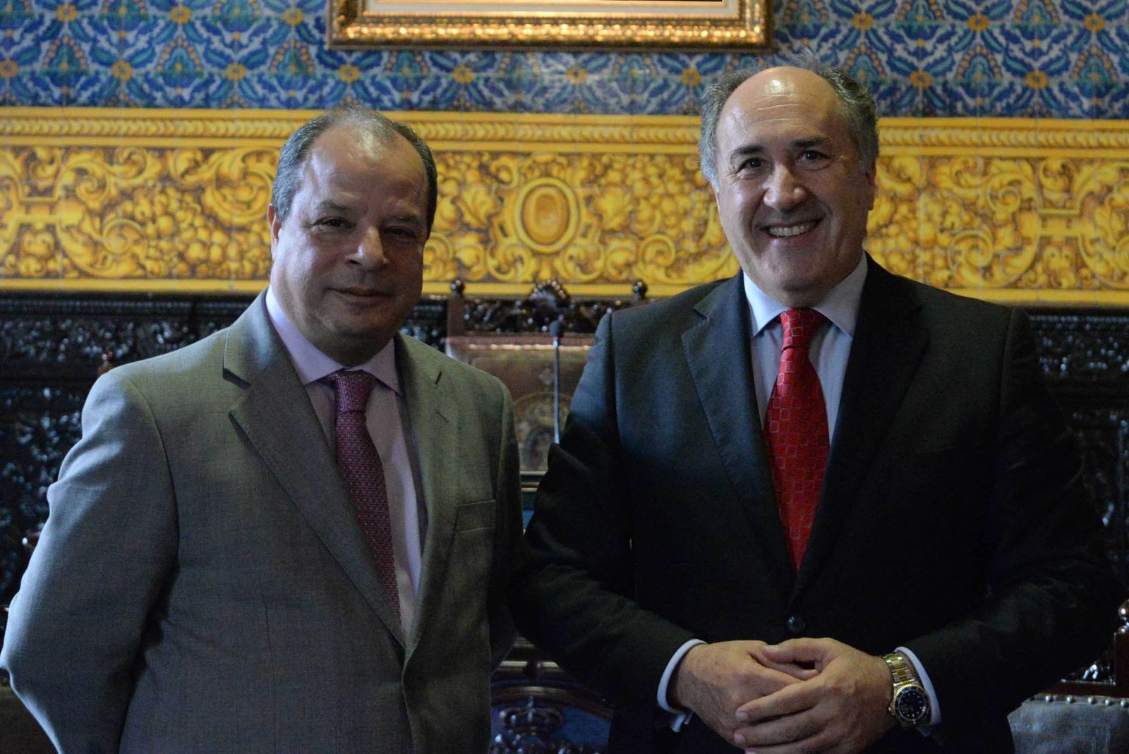 Abdelfatah Lebbar y José Ignacio Landaluce.