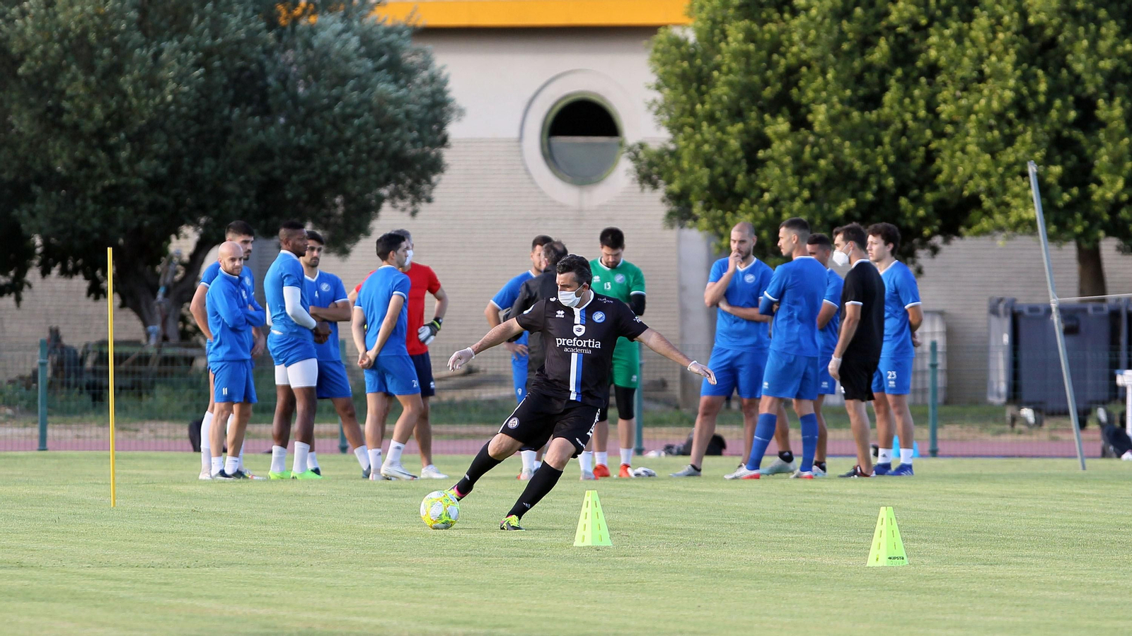 Primer entrenamiento del Xerez DFC en el Pepe Ravelo