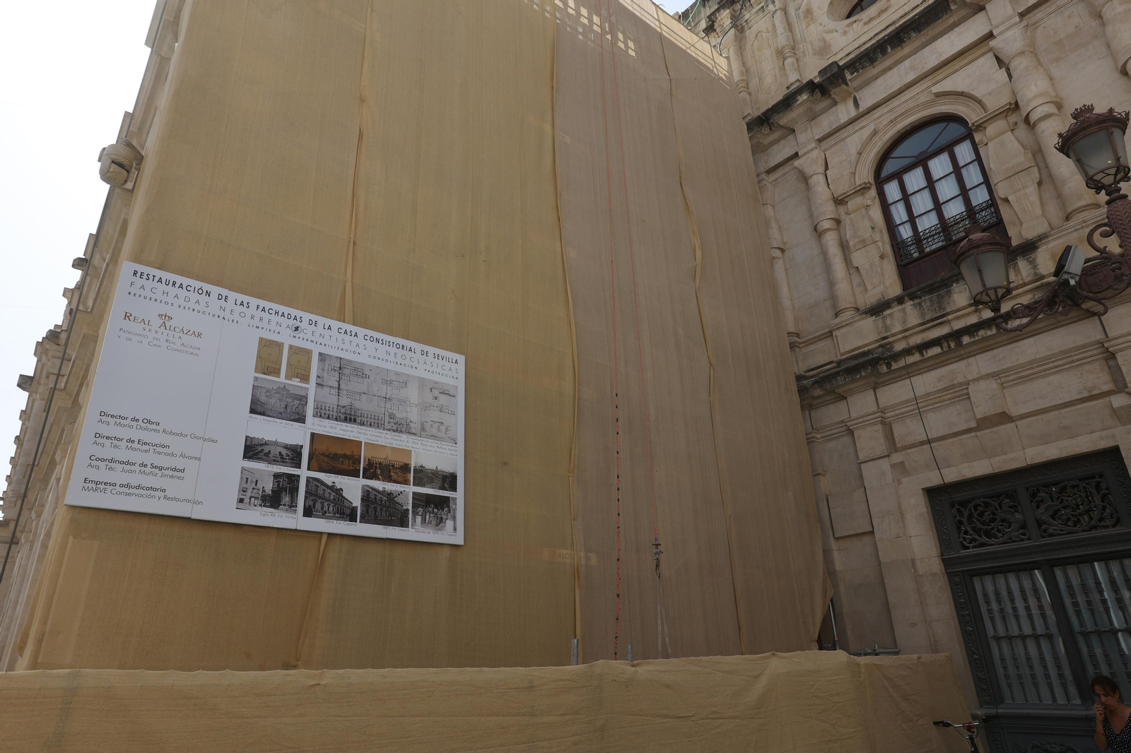 Obras en la fachada del ayuntamiento