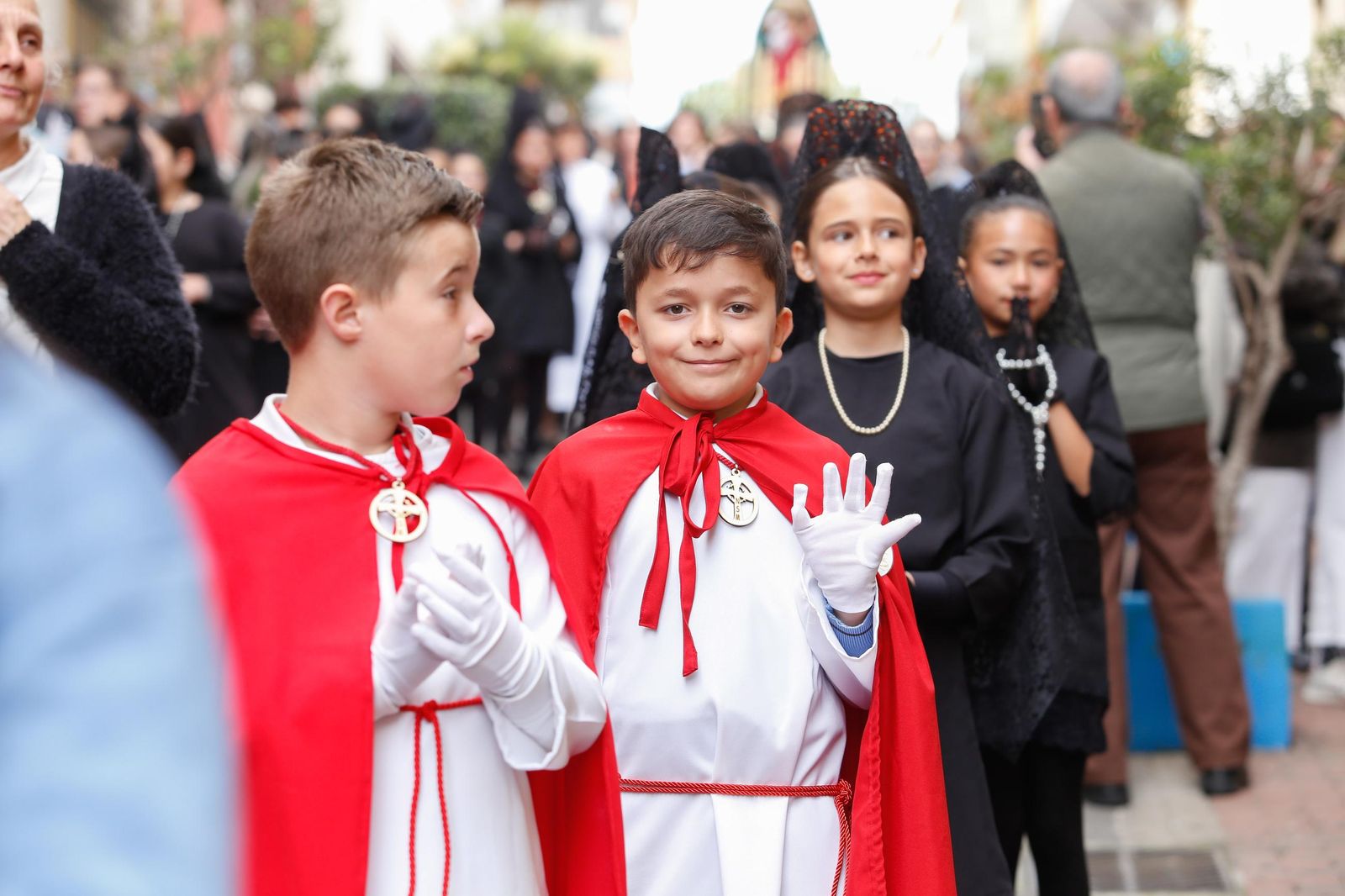Fotos de la procesión infantil del colegio Nuestra Señora de los Milagros de Algeciras