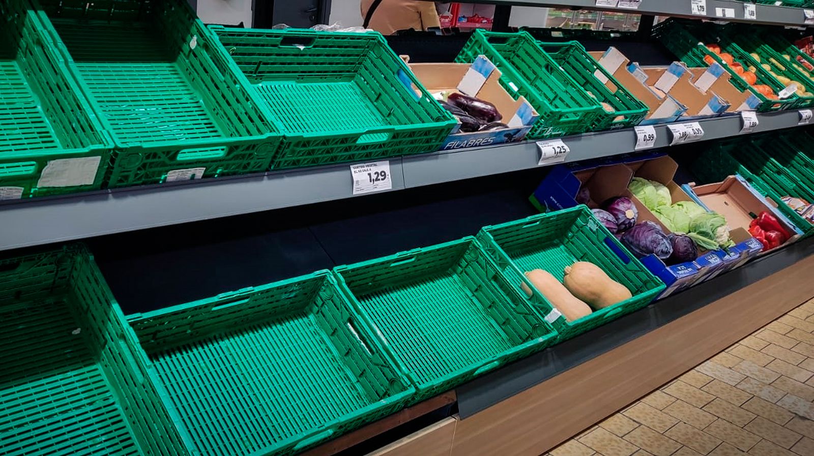 Quinto día de huelga de transporte y empieza a notarse ya la falta de algunos productos