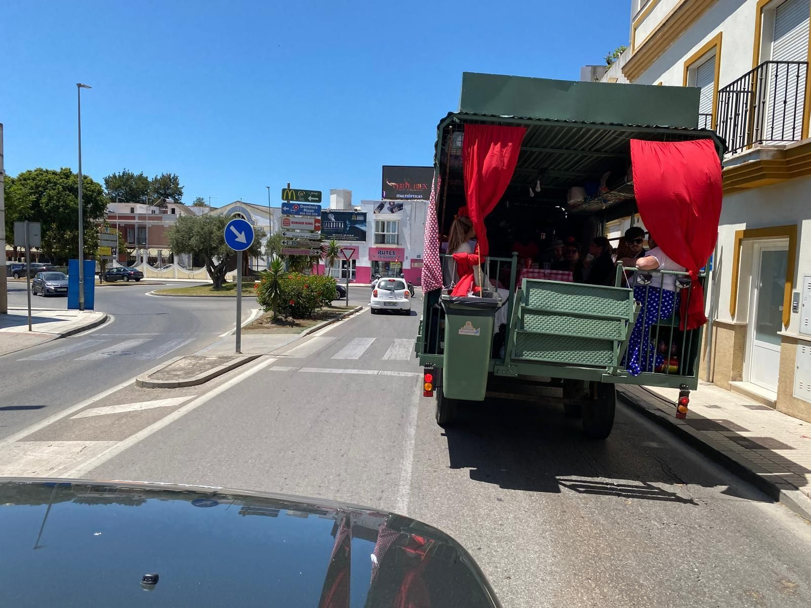 Una carriola llegando a Sanlúcar de Barrameda.
